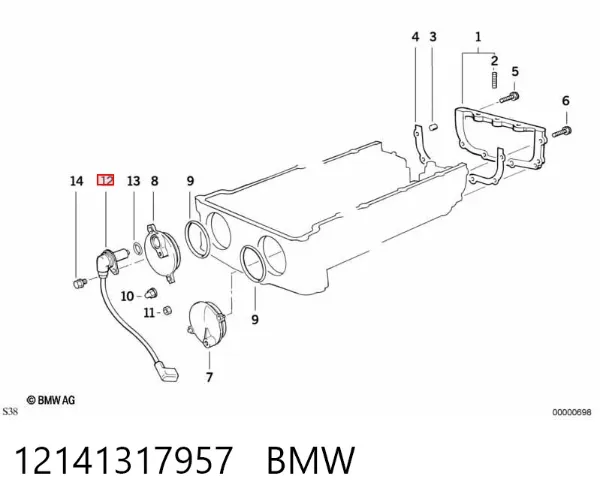 Датчик распредвалу 12141317957 BMW