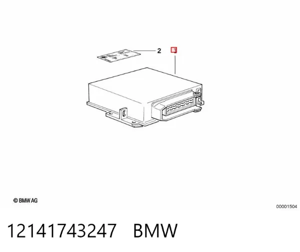 Електронний блок керування двигуном 12141743247 BMW