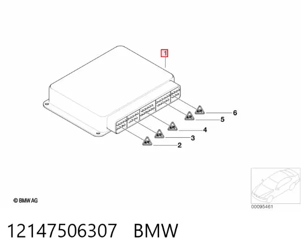 Електронний блок керування двигуном BMW X5 E53