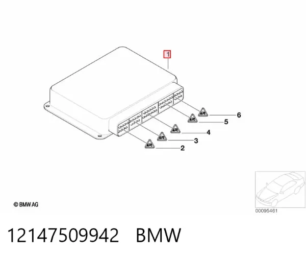 Електронний блок керування двигуном 12147509942 BMW