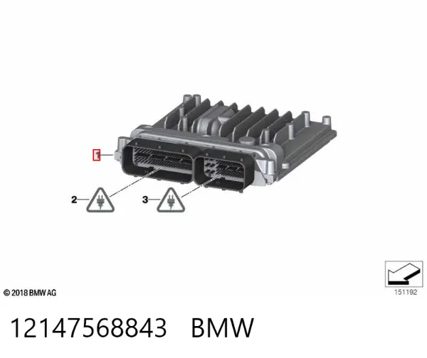 Електронний блок керування двигуном 12147568843 BMW