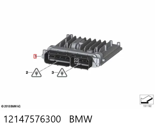 Електронний блок керування двигуном 12147576300 BMW