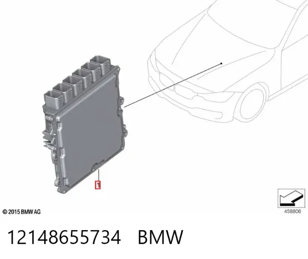 Електронний блок керування двигуном 12148655734 BMW