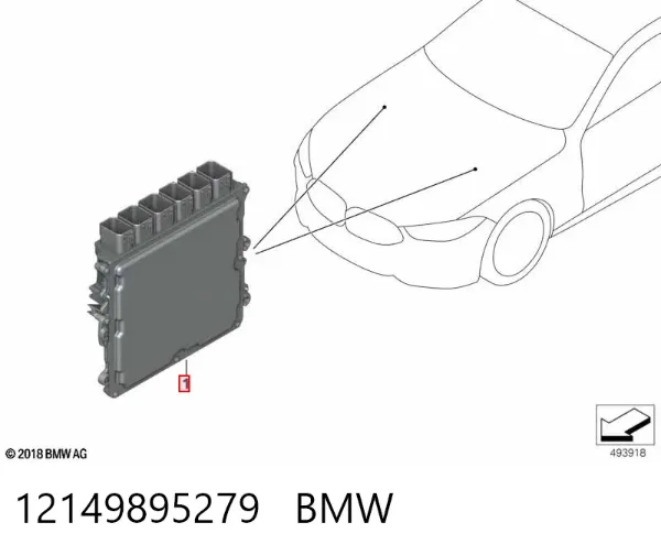 Електронний блок керування двигуном 12149895279 BMW