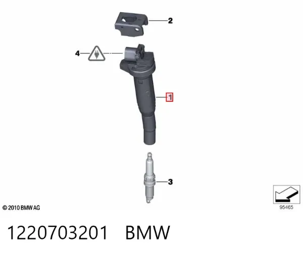 Котушка запалювання 1220703201 BMW