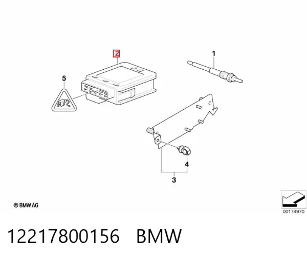 Реле свічок накалу 12217800156 BMW