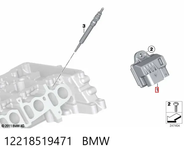 Реле свічок накалу 12218519471 BMW
