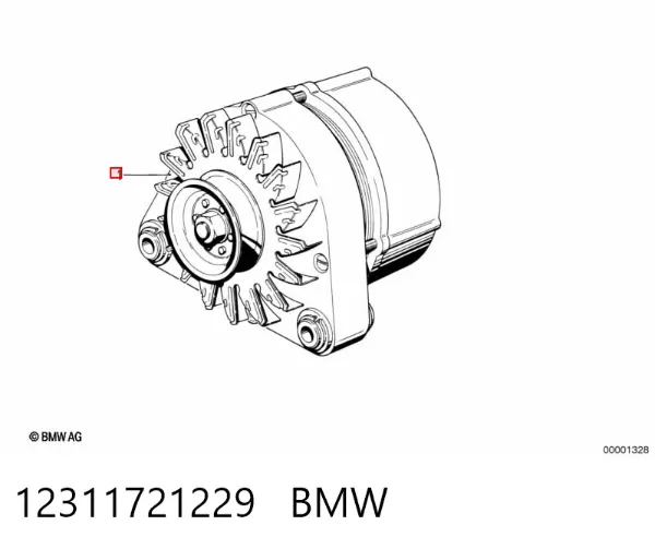 Генератор 12311721229 BMW
