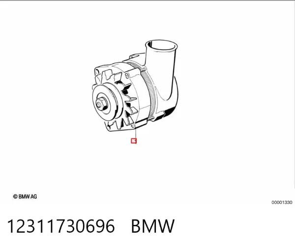 Генератор 12311730696 BMW