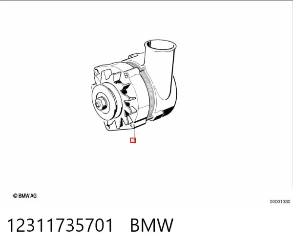 Генератор 12311735701 BMW