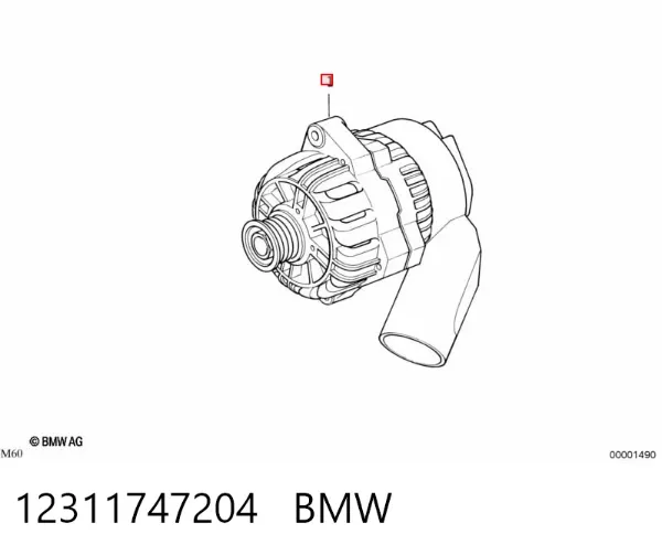 Генератор 12311747204 BMW