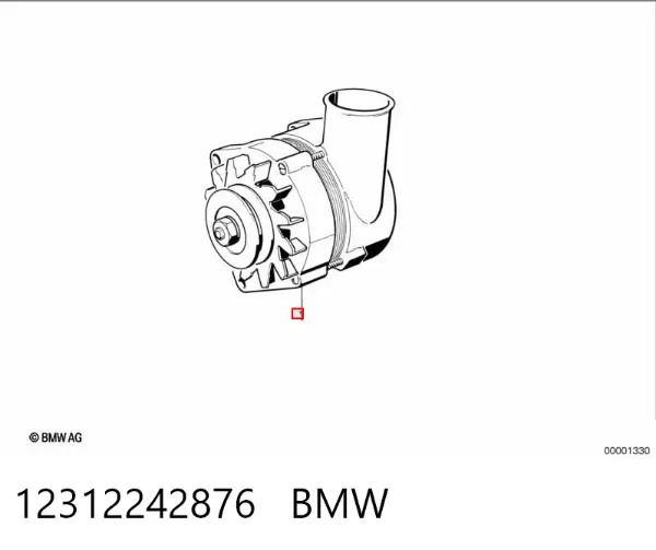 Генератор 12312242876 BMW