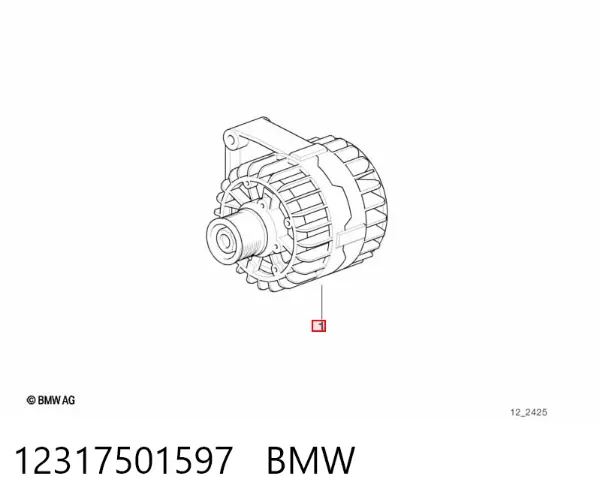 Генератор 12317501597 BMW
