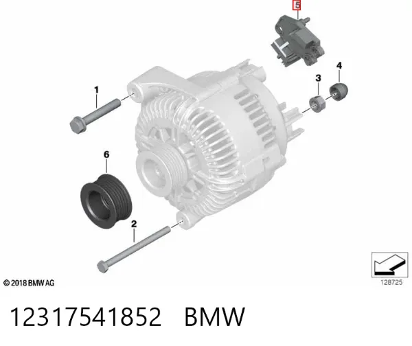 Реле генератора 12317541852 BMW