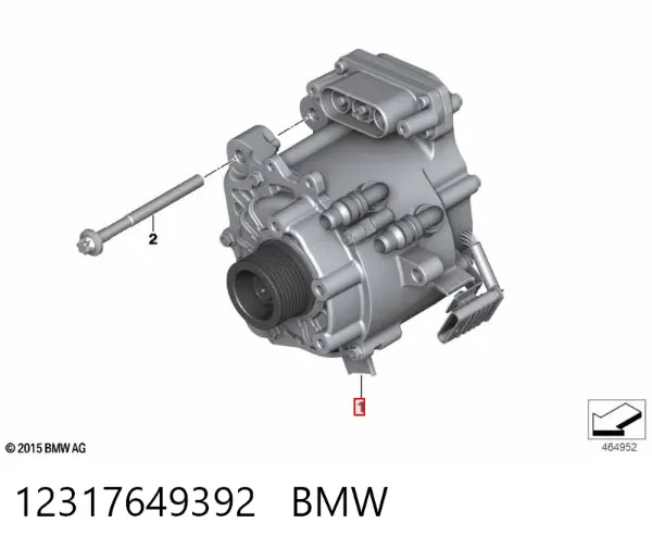 Генератор 12317649392 BMW