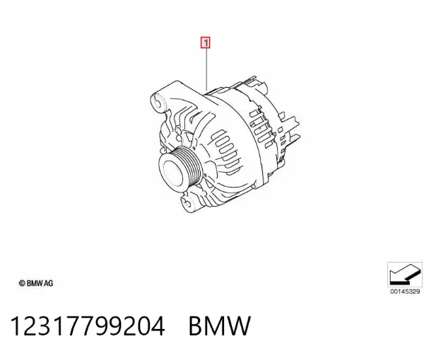 Генератор 12317799204 BMW
