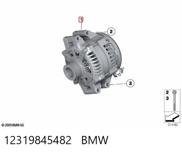 Генератор 12319845482 BMW
