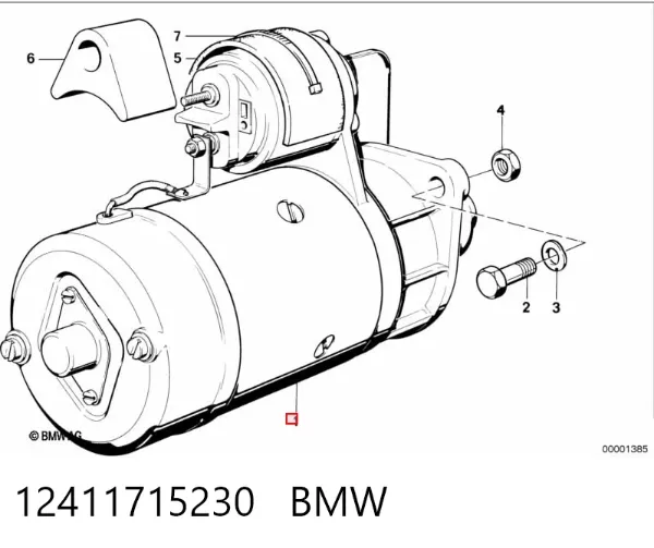 Стартер 12411715230 BMW
