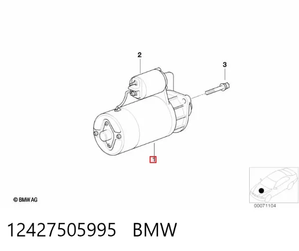 Стартер 12427505995 BMW
