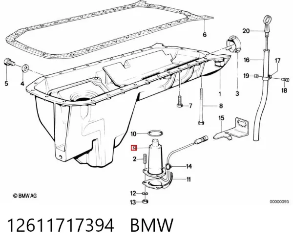 Датчик рівня масла BMW 7 E32