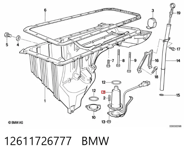 Датчик рівня масла BMW 5 E34
