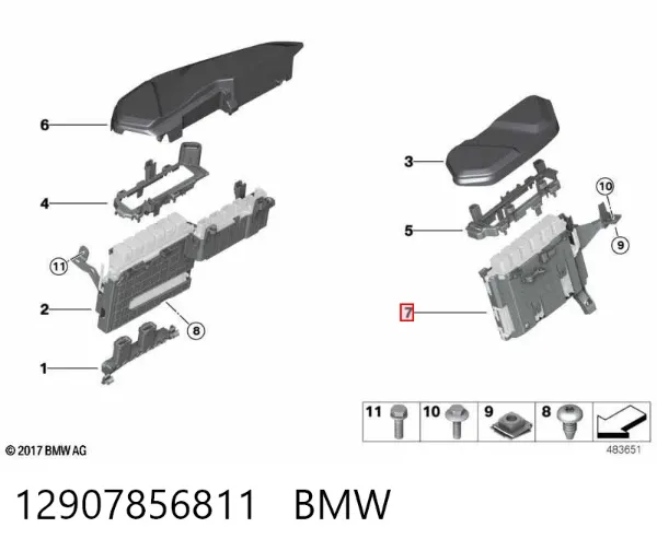  12907856811 BMW