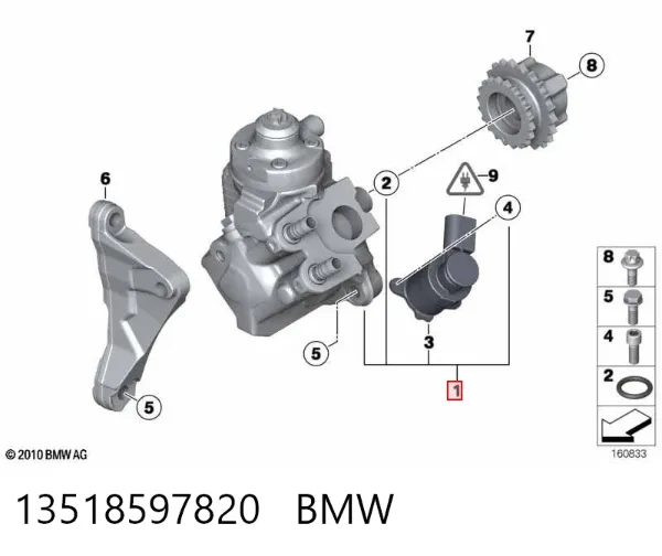 Паливний насос високого тиску 13518597820 BMW
