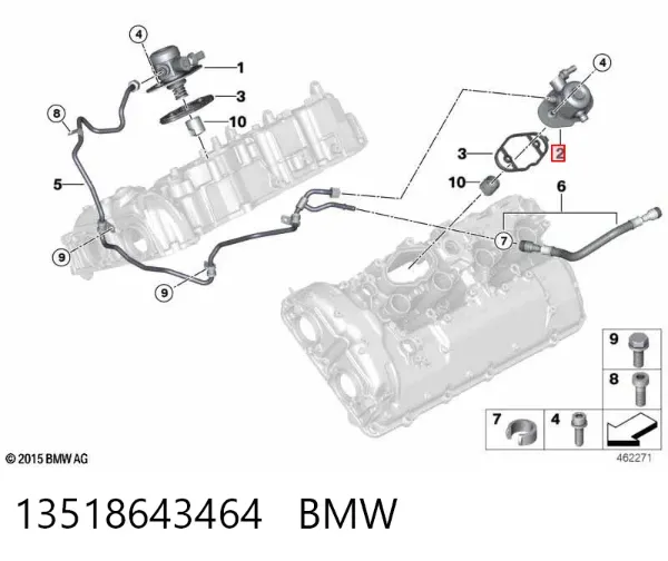 Паливний насос високого тиску 13518643464 BMW