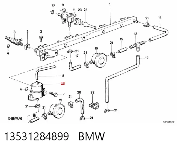 Регулятор тиску палива 13531284899 BMW