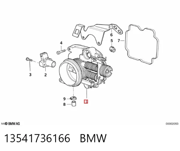 Дросільна заслінка BMW 7 E32