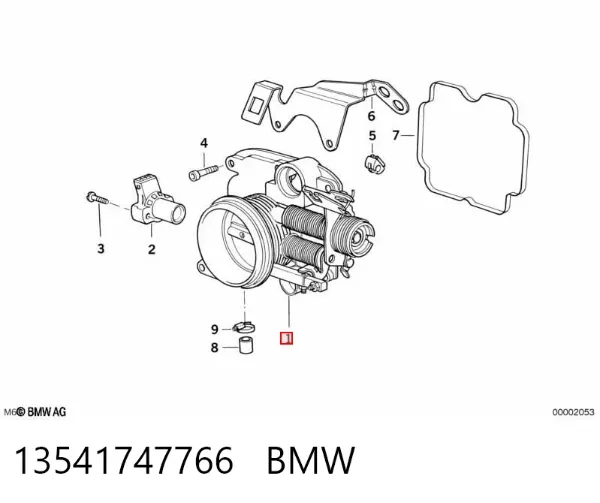 Дросільна заслінка 13541747766 BMW