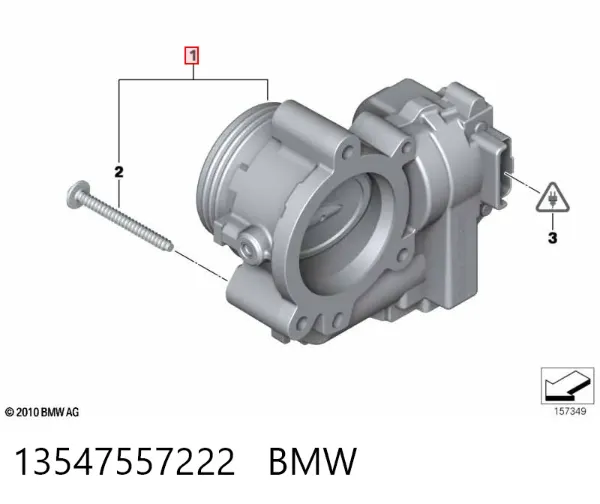 Дросільна заслінка 13547557222 BMW