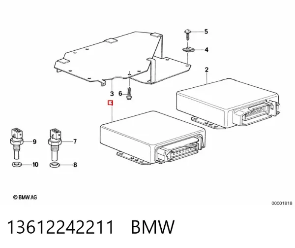 Електронний блок керування двигуном 13612242211 BMW
