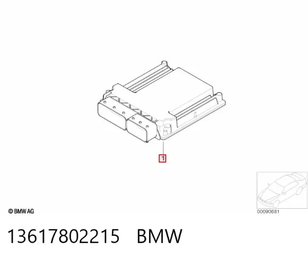 Електронний блок керування двигуном 13617802215 BMW