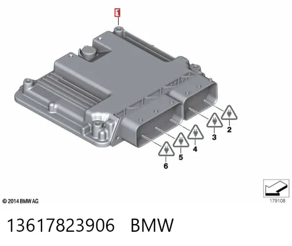 Електронний блок керування двигуном 13617823906 BMW