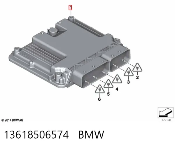 Електронний блок керування двигуном 13618506574 BMW