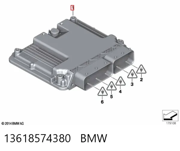 Електронний блок керування двигуном 13618574380 BMW