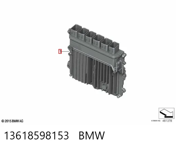 Електронний блок керування двигуном 13618598153 BMW