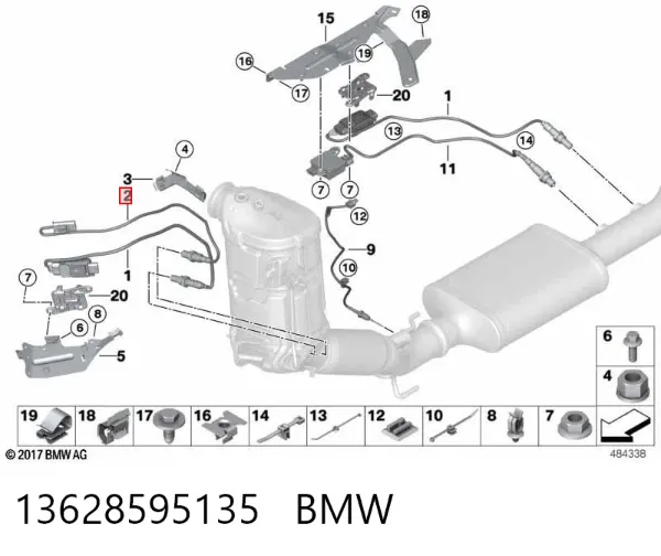 Лямбда-зонд 13628595135 BMW