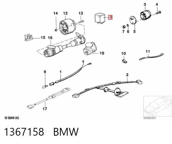 Реле поворотів 1367158 BMW