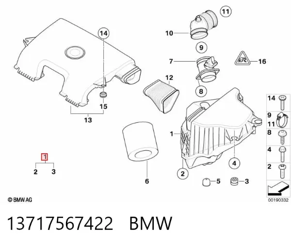 Корпус фільтра 13717567422 BMW