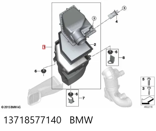 Корпус фільтра 13718577140 BMW