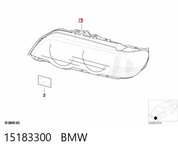 Фара ліва 15183300 BMW