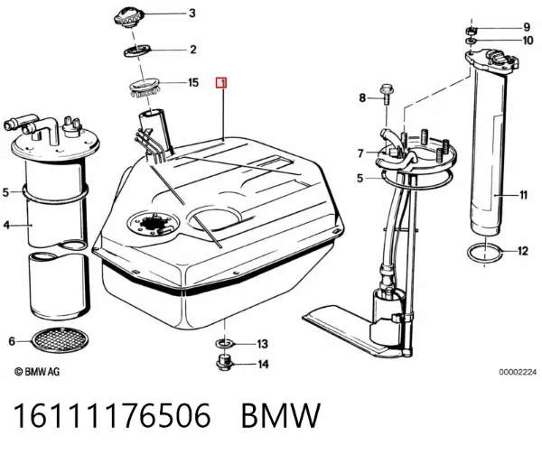 Паливний бак BMW 5 E28