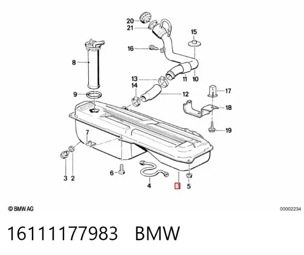 Паливний бак 16111177983 BMW