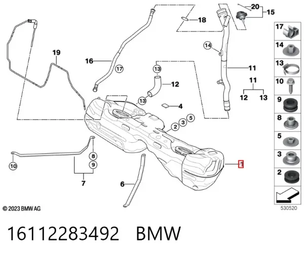 Паливний бак BMW X1 E84