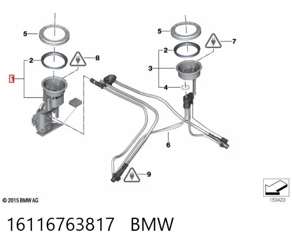 Бензонасос 16116763817 BMW