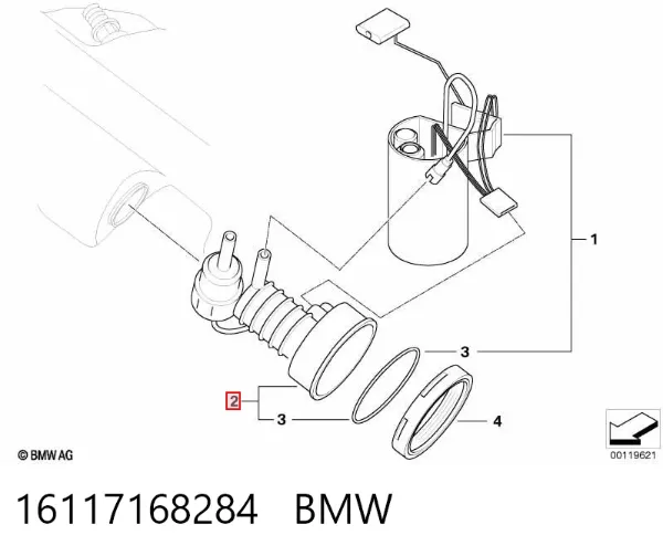 Паливний фільтр 16117168284 BMW