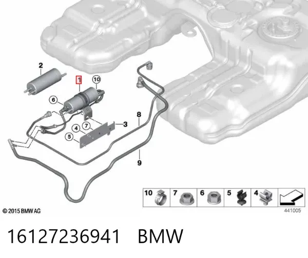 Паливний фільтр BMW X6 E71