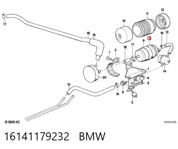 Паливний насос магістральний 16141179232 BMW